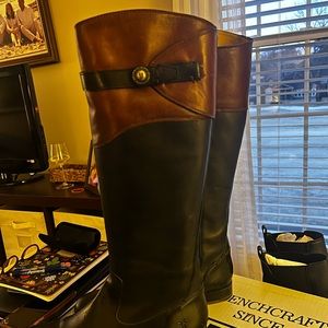 Frye brown and black boots
